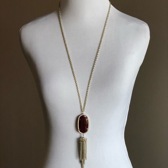 Kendra Scott Rayne Necklace in Maroon - Picture 1 of 3